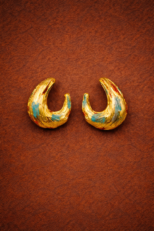Painted Petal Earrings