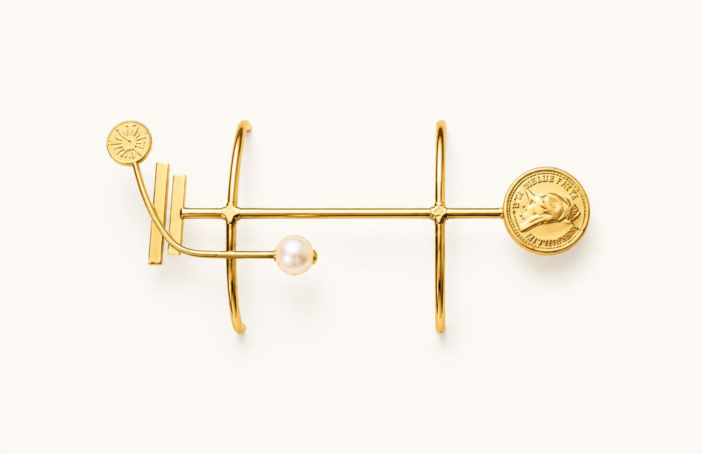 Celeste Coin Pearl Kada