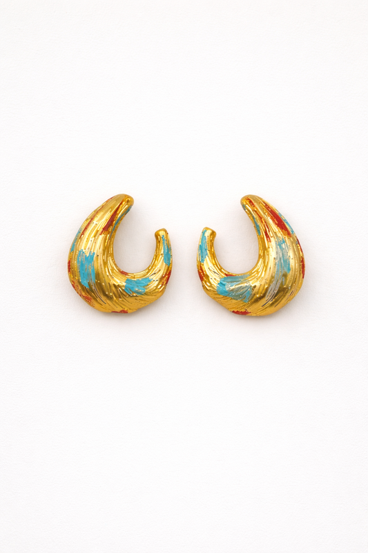 Painted Petal Earrings