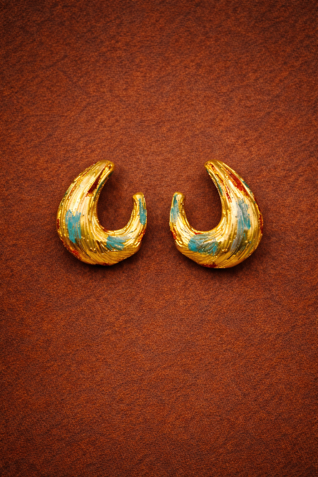 Painted Petal Earrings