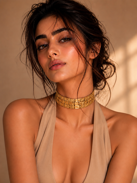 Aurum Tile Choker Set