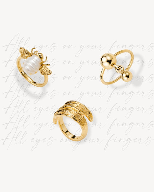 Honeybee Luster Ring
