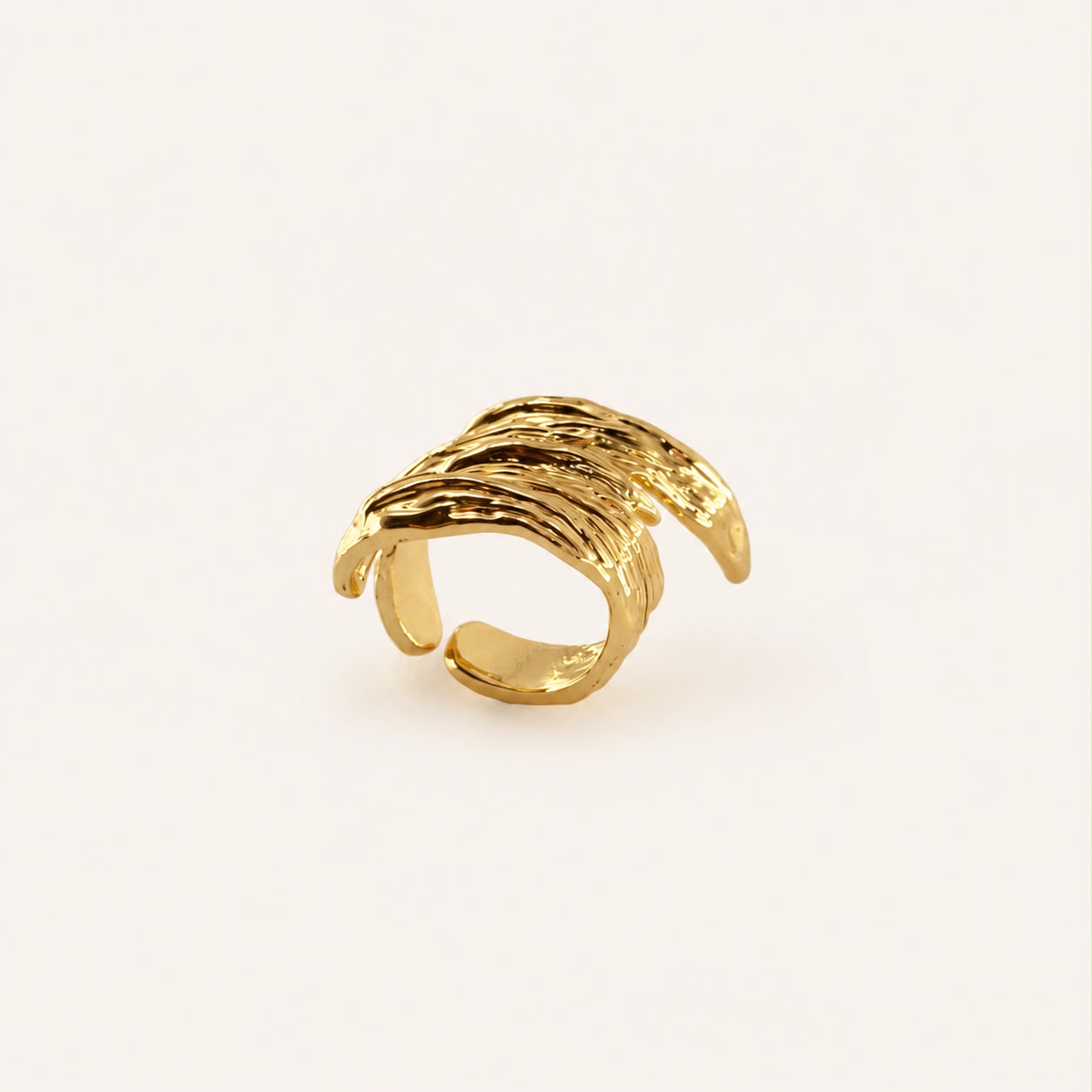 Molten Feather Ring