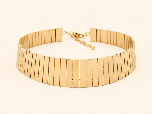 Elara Gold Collar Choker Set