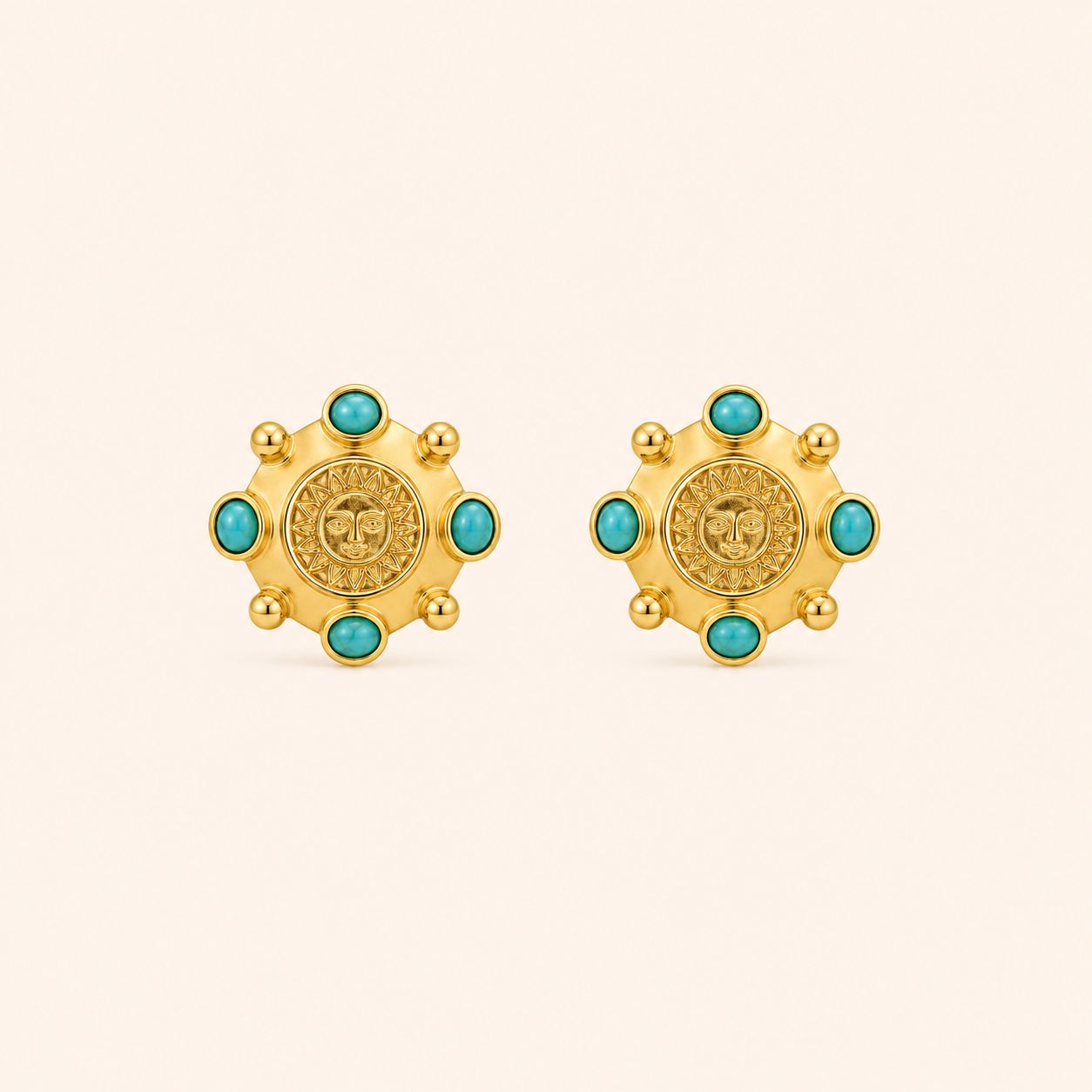Turquoise Statement Stud