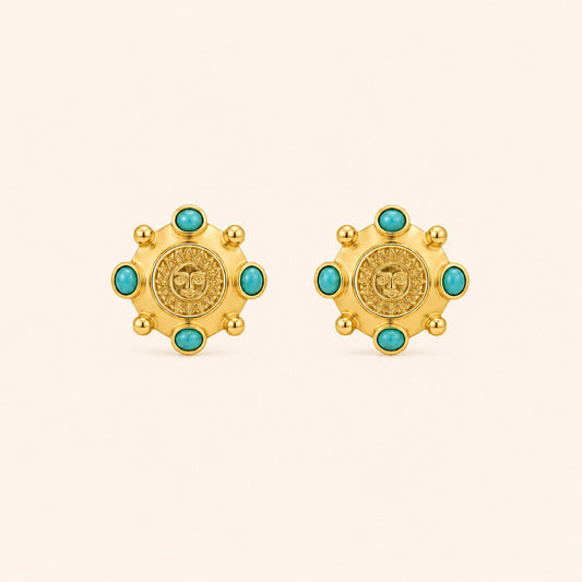 Turquoise Statement Stud